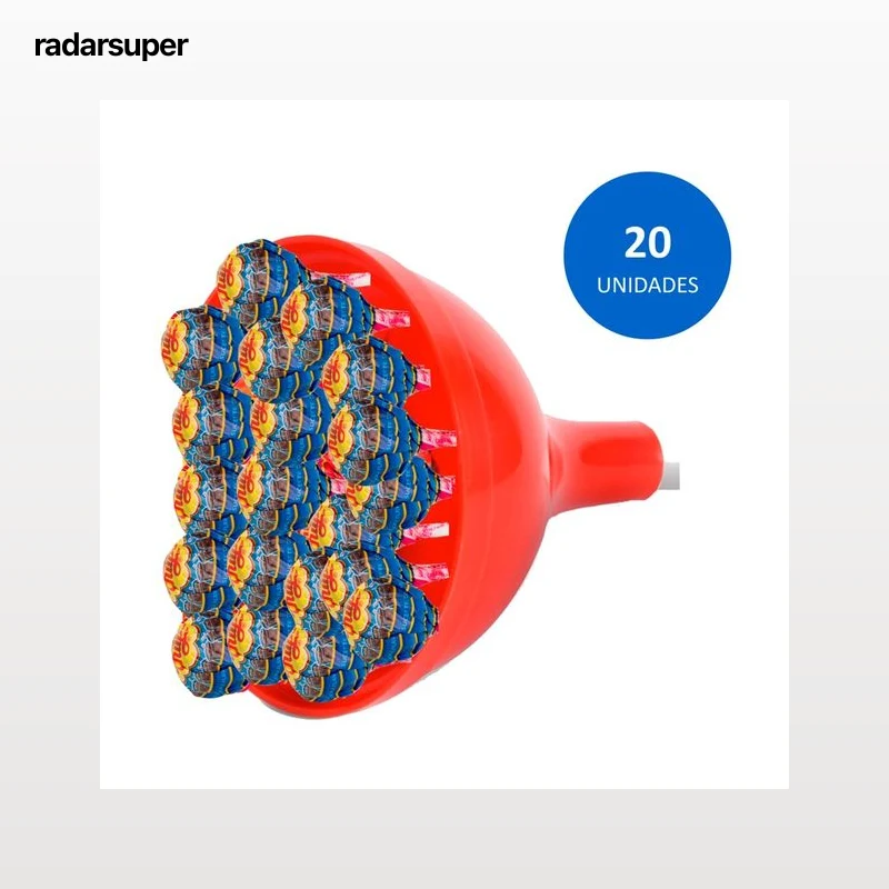 CHUPA CHUPS Caramelo con palo de papel de fresa o cola 20 uds.