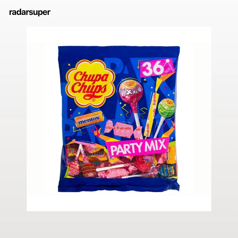 CHUPA CHUPS Party mix Golosinas y caramelos de sabores surtidos 400 g.