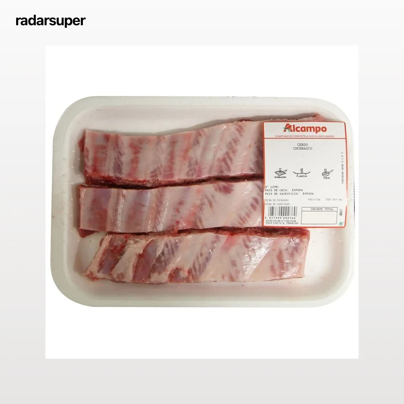 Churrasco de cerdo blanco, ideal para barbacoa, plancha o freir