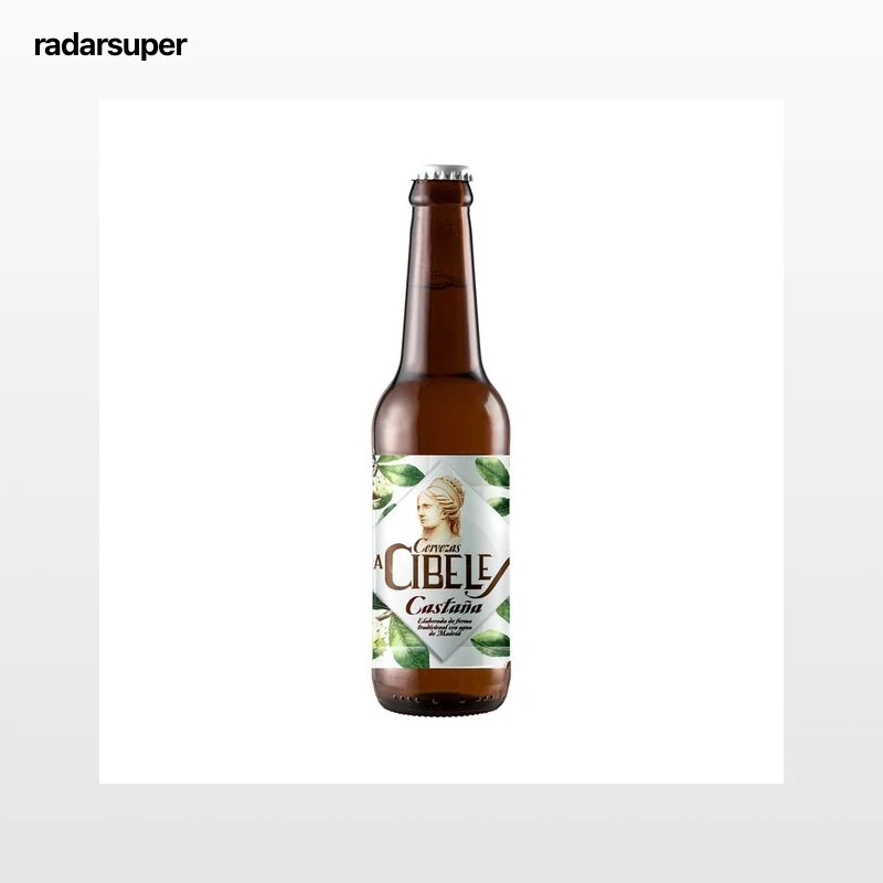 LA CIBELES Cerveza castaña botella 33 cl.