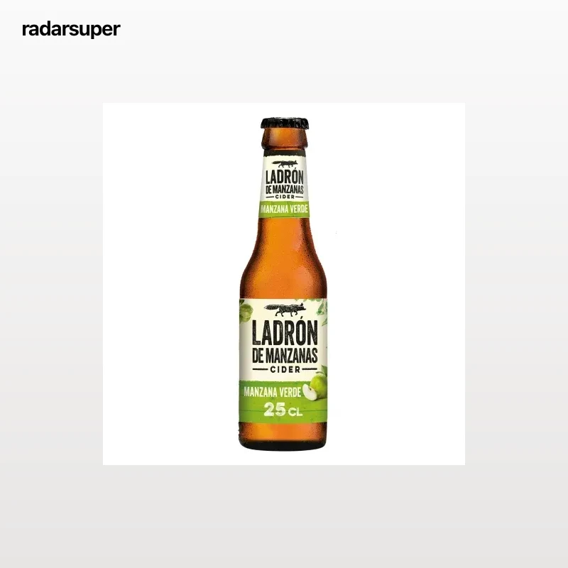Cider Ladrón de manzanas sabor manzana verde botella 25 cl.