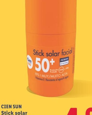CIEN SUN Stick solar facial FPS 50+