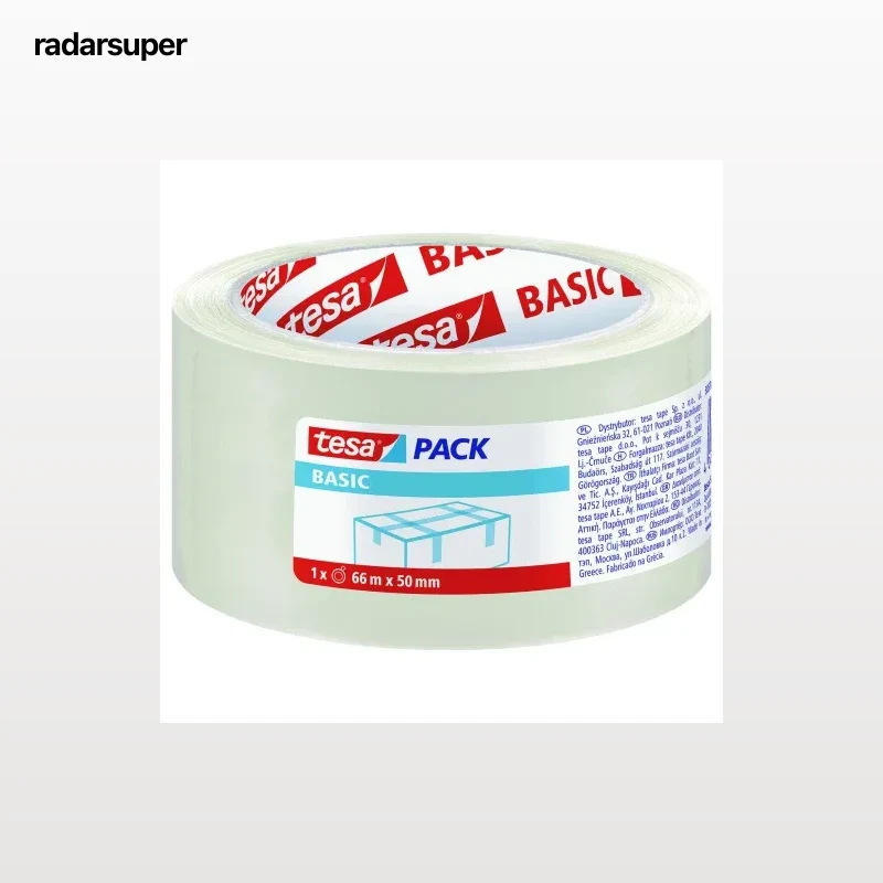 Cinta Adhesiva Embalaje Polipropileno Transparente 66x50 mm