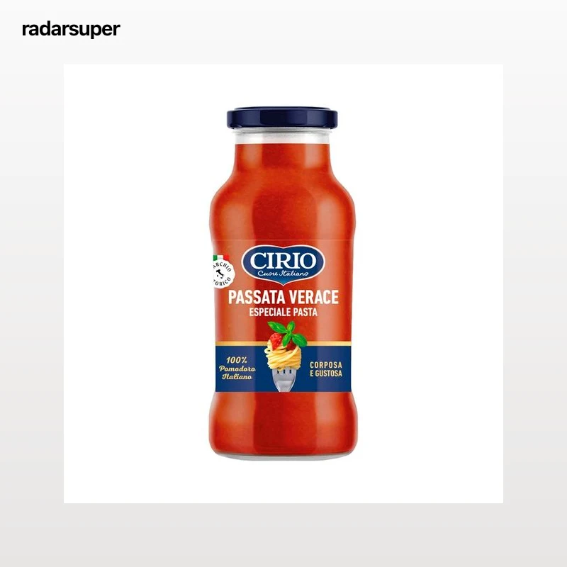 CIRIO Salsa para pasta elaborada con tomate 100% italiano bote 350 g.