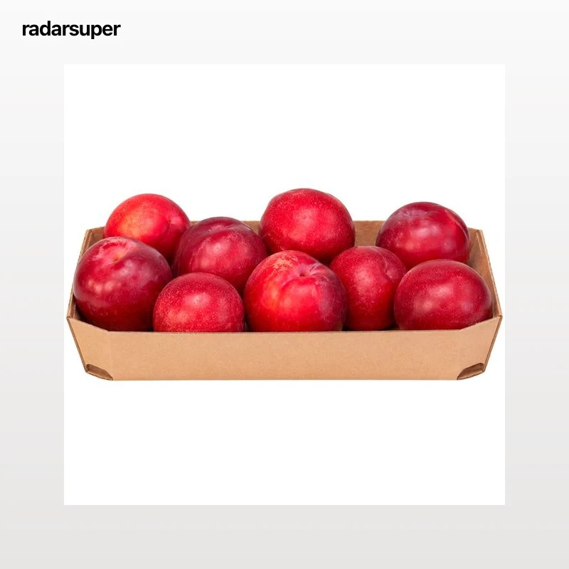 Ciruelas rojas de calidad extra, bandeja 500 g.