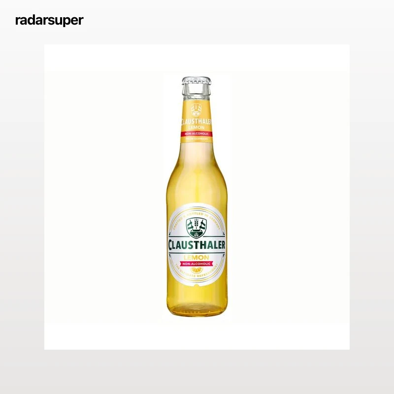 CLAUSTHALER LEMON Cerveza con limón sin alcohol botella de 33 centilitros