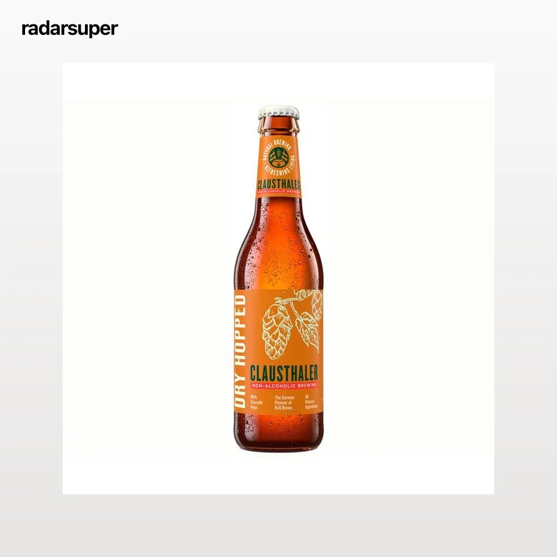 CLAUSTHALER UNFILTERED Cerveza sin alcohol botella 33 centilitros.