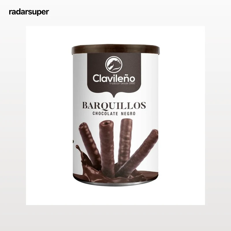 CLAVILEÑO Barquillos bañados en chocolate negro 150 g.
