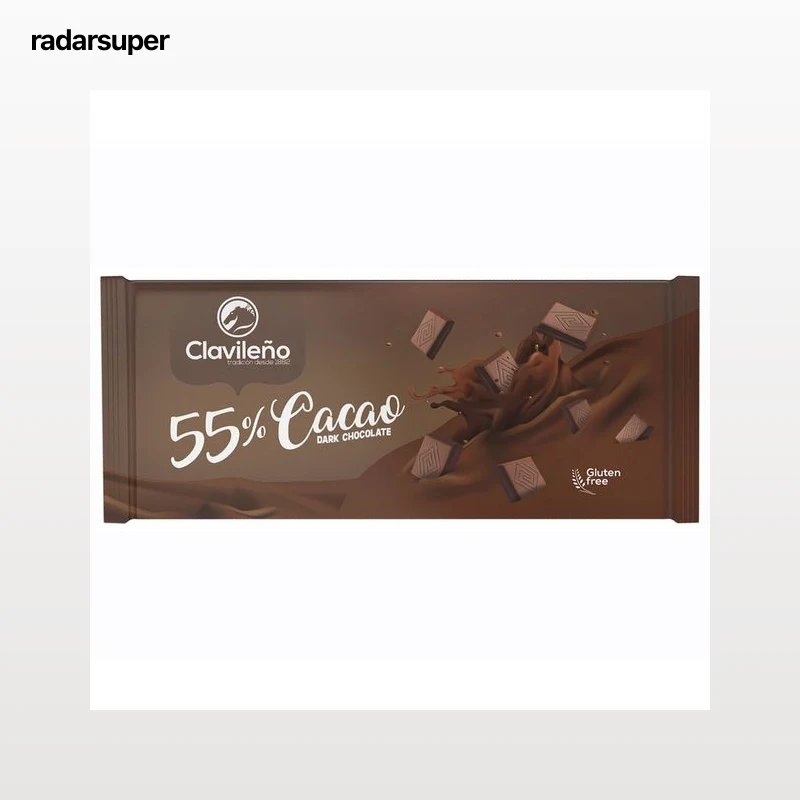 CLAVILEÑO Chocolate negro 55 % 100 g.