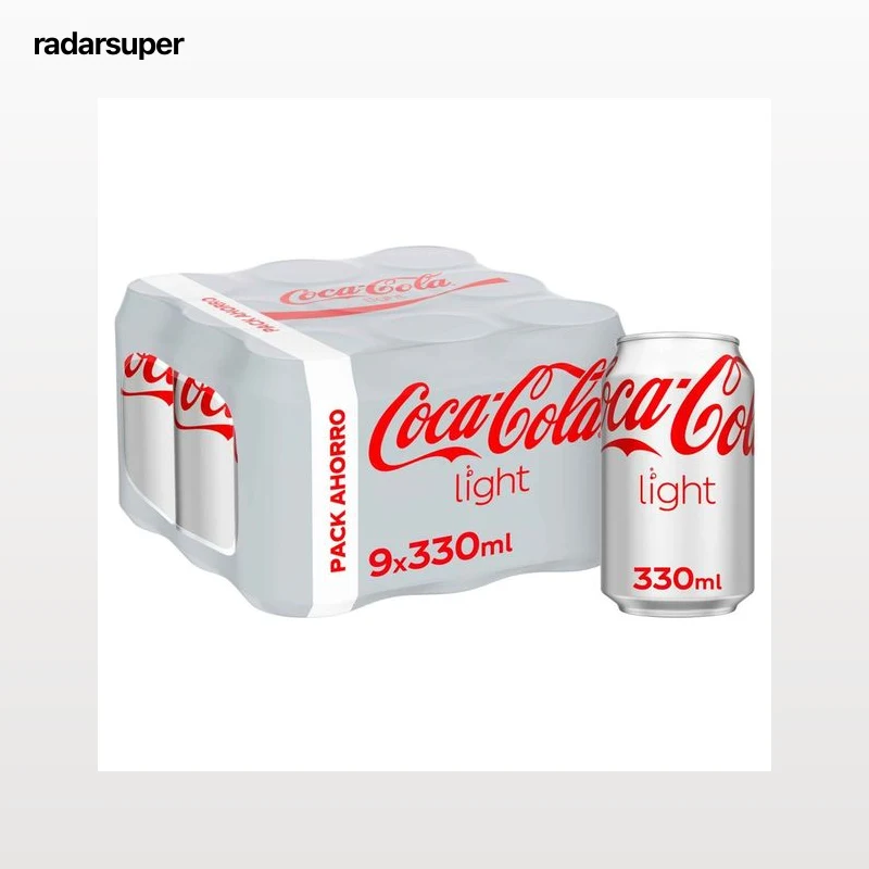 COCA COLA Light Pack 9 unds x 330ml Lata