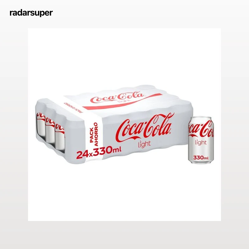 COCA COLA LIGHT Refresco de cola light lata pack 24X330ml