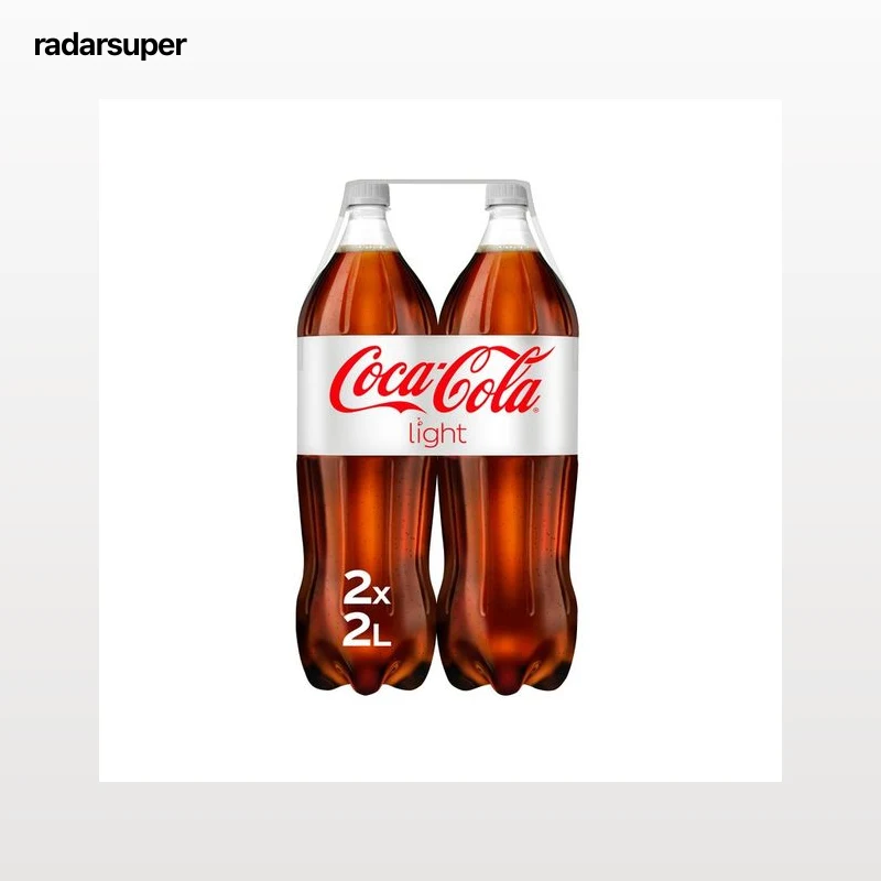COCA COLA LIGHT Refresco de cola light pack 2 botellas PET de 2 l.
