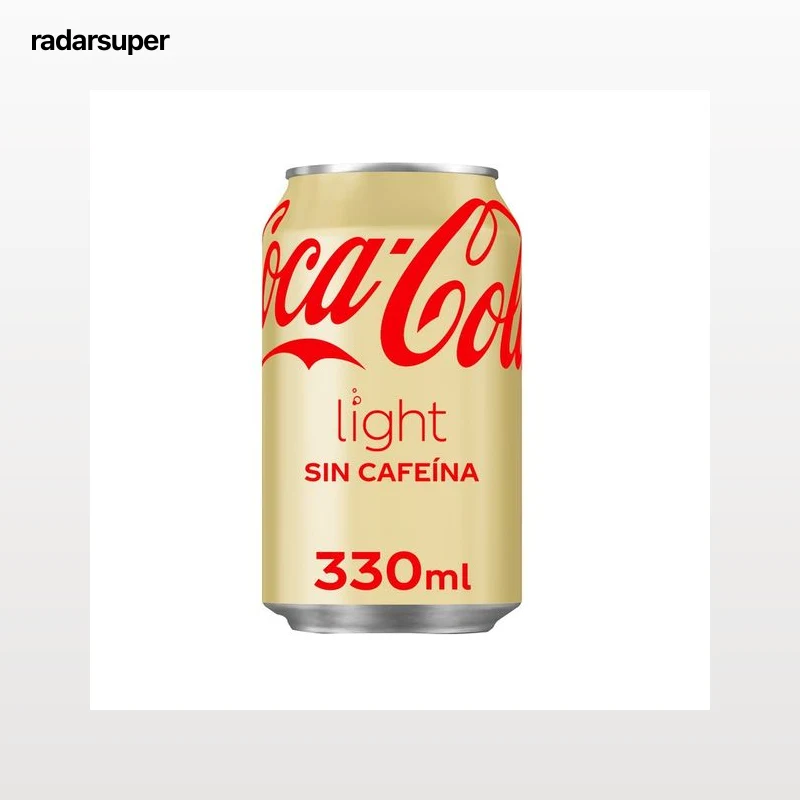COCA COLA LIGHT Refresco de cola Light sin cafeína de 330ml lata