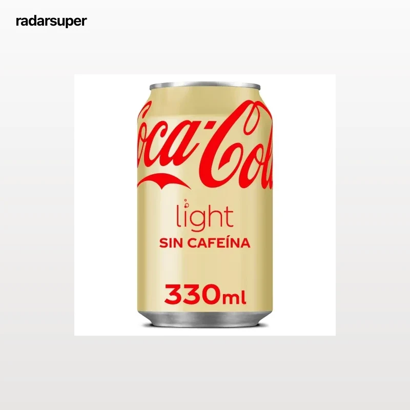 Coca Cola light sin cafeína lata 33 cl.