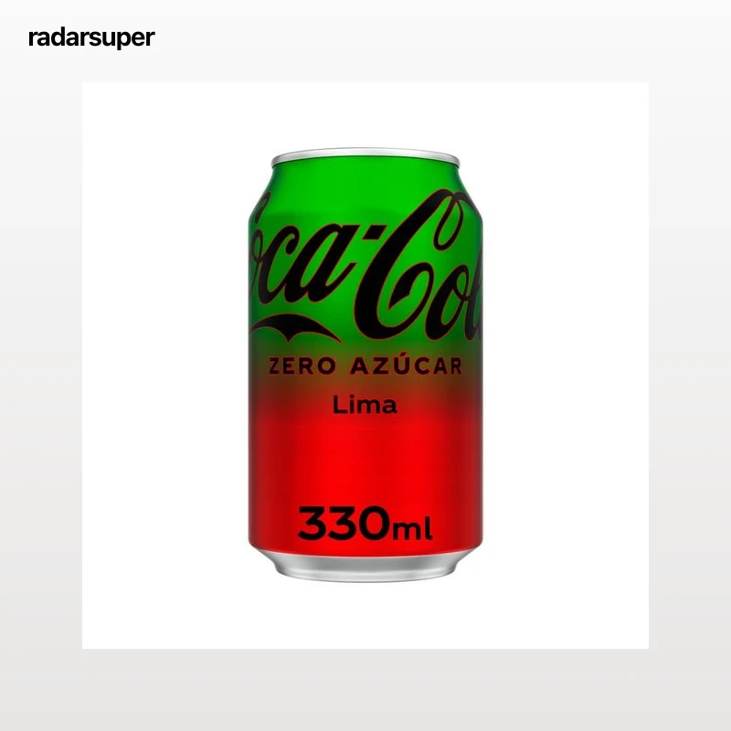 COCA COLA Refresco coca cola zero azúcar lime lata 330ml