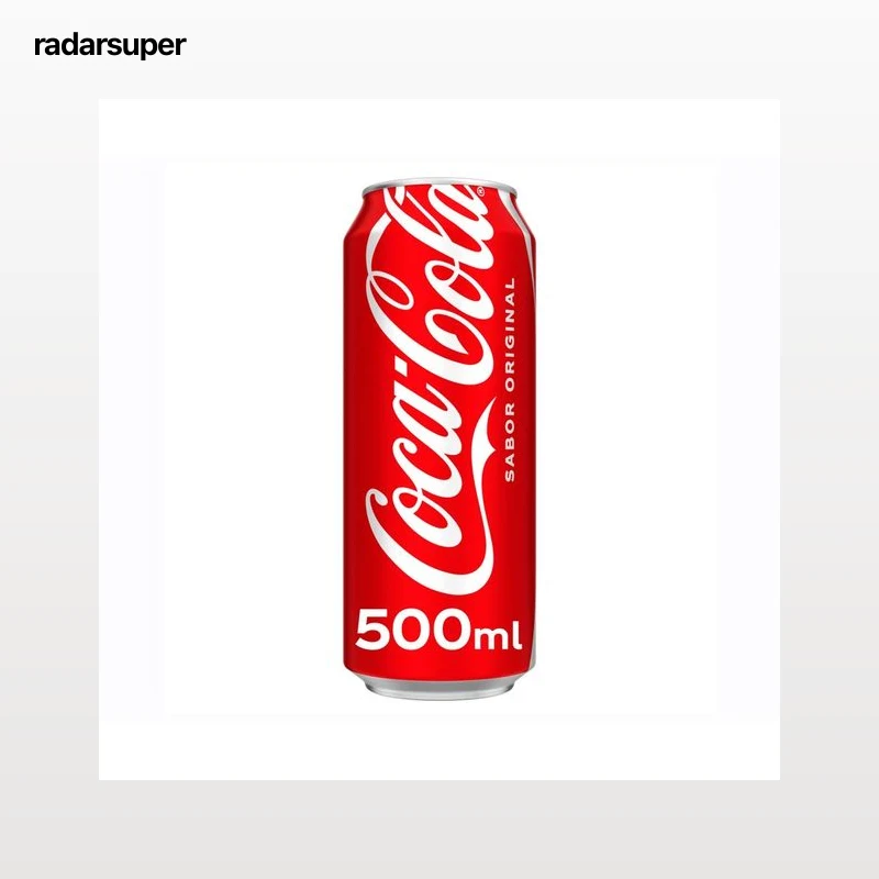 COCA COLA Refresco cola sabor original lata 500 ml.