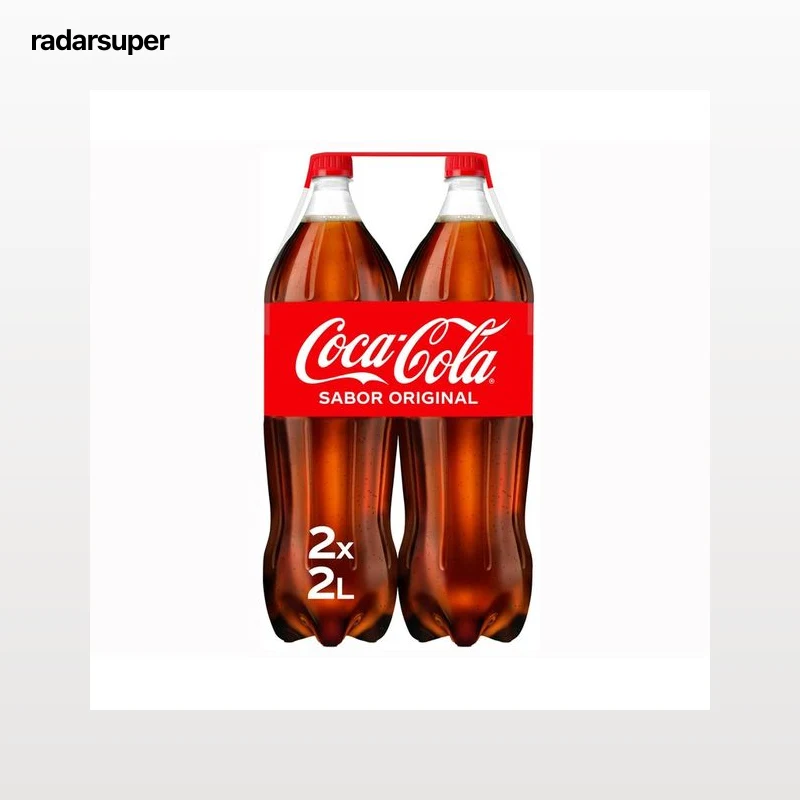 COCA COLA Refresco de cola sabor original pack 2 botellas x 2 l.