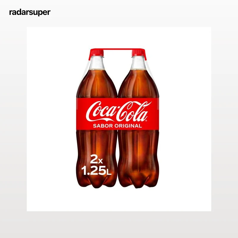 COCA COLA Refresco de cola sabor original pack 2und.de 1.25 l. Botella
