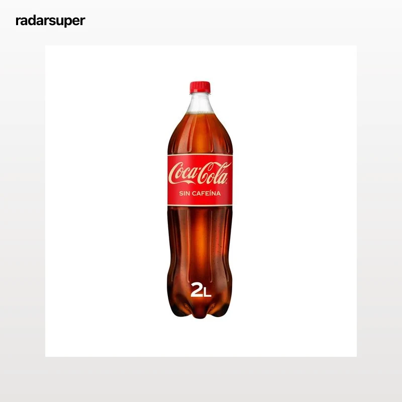 COCA COLA Refresco de cola sin cafeína botella de 2 l.