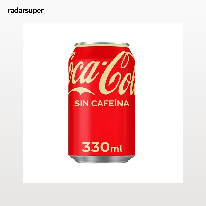 COCA COLA Refresco de cola sin cafeína lata de 330ml