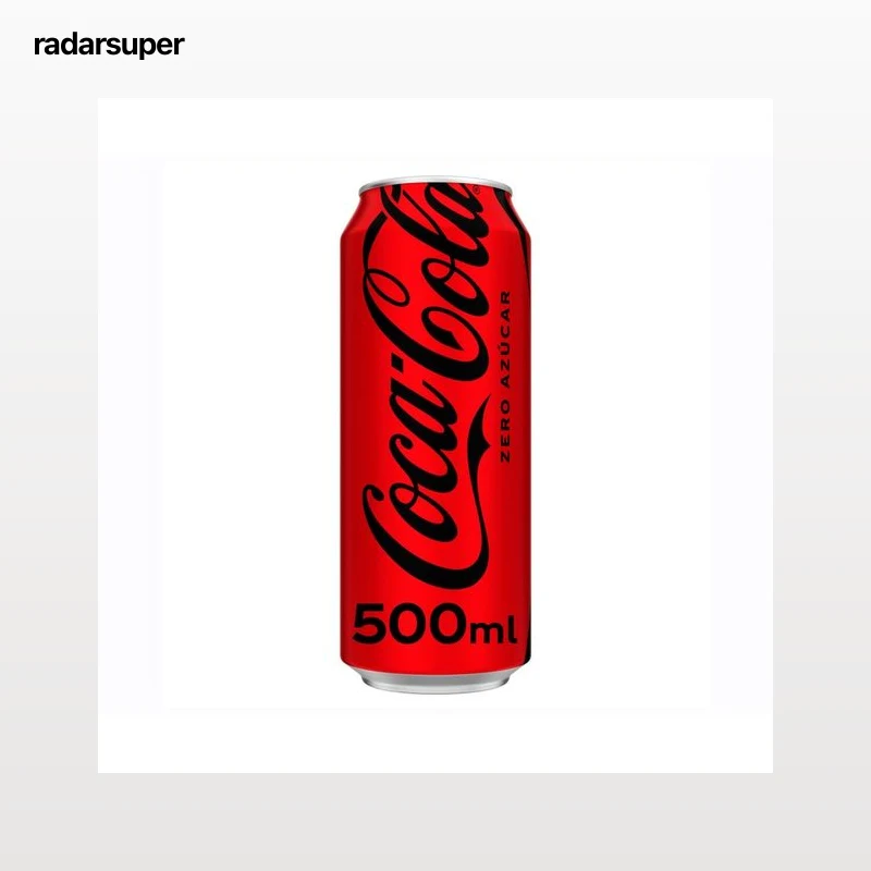 COCA COLA Refresco cola zero azúcar lata 500 ml.
