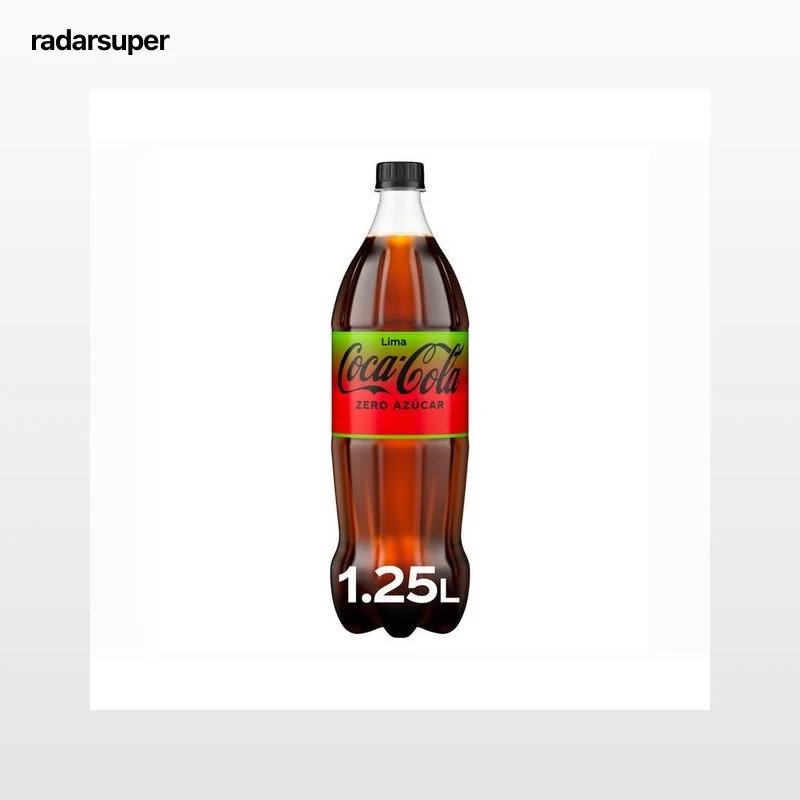 COCA COLA Refresco cola zero con sabor a lima 1,25 l.