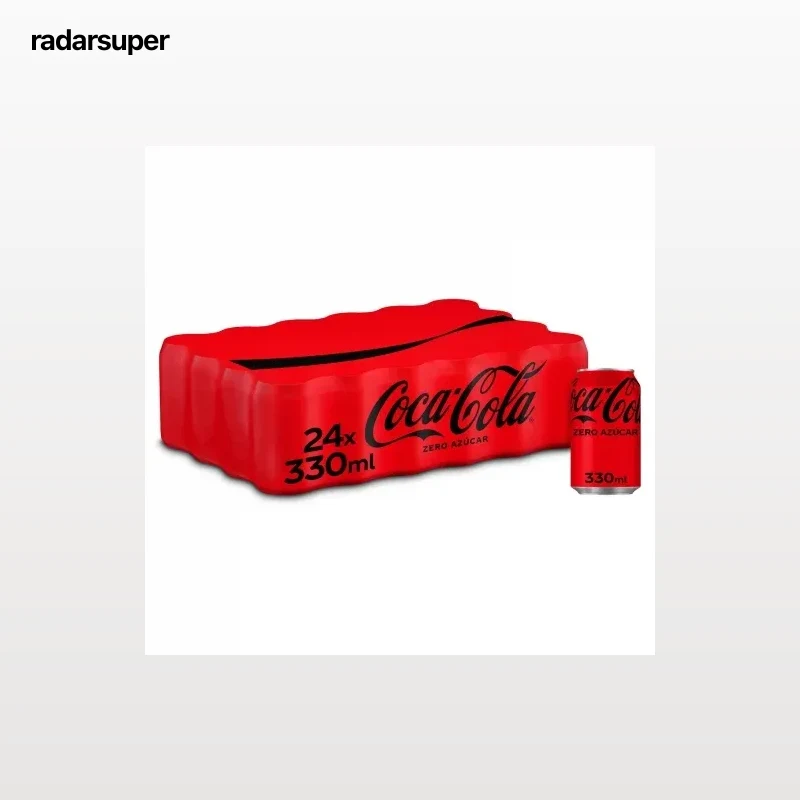 Coca Cola zero azúcar pack 24 latas 33 cl.