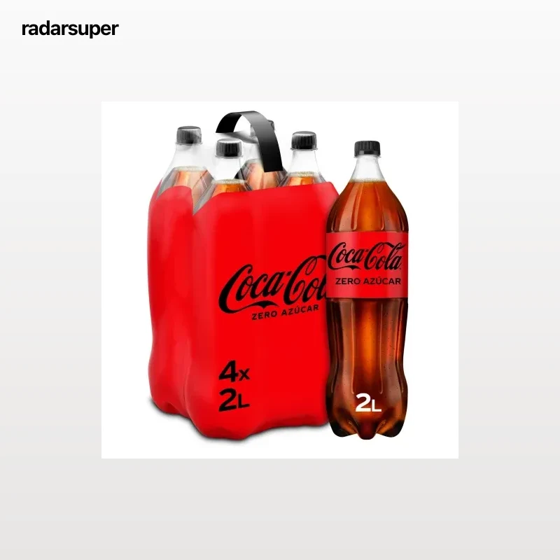 Coca Cola zero azúcar pack 4 botellas 2 l.