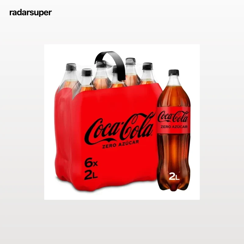 Coca Cola zero azúcar pack 6 botellas 2 l.