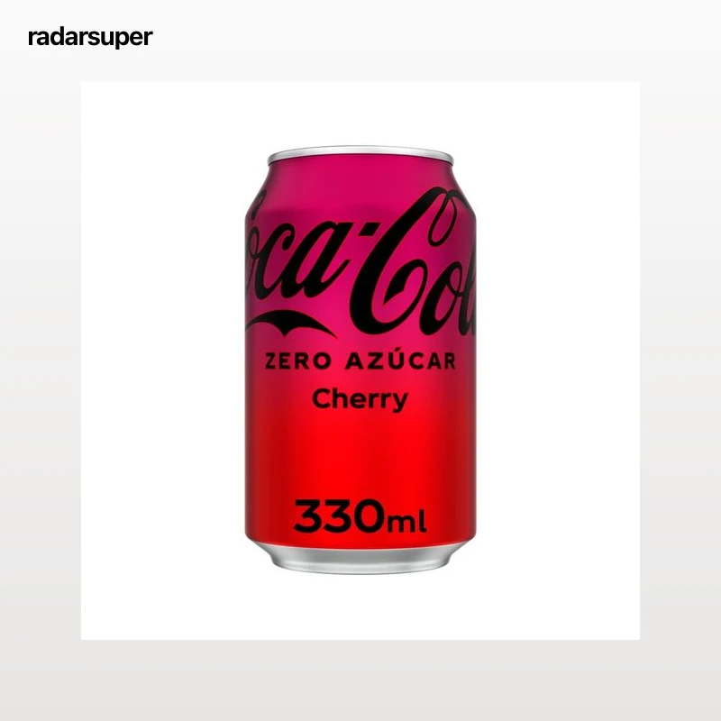 COCA COLA Zero azúcar Refresco de cola cherry lata de 330ml