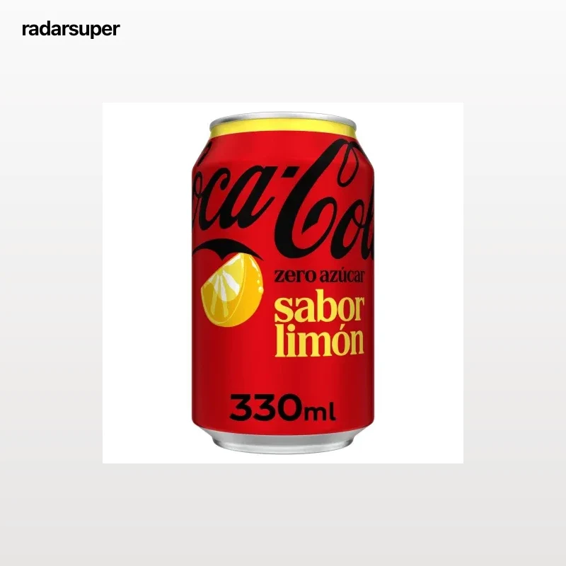 Coca Cola zero azúcar sabor limón lata 33 cl.