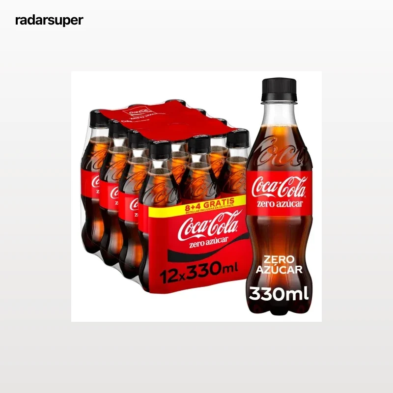Coca Cola zero pack 8 botellas 33 cl.