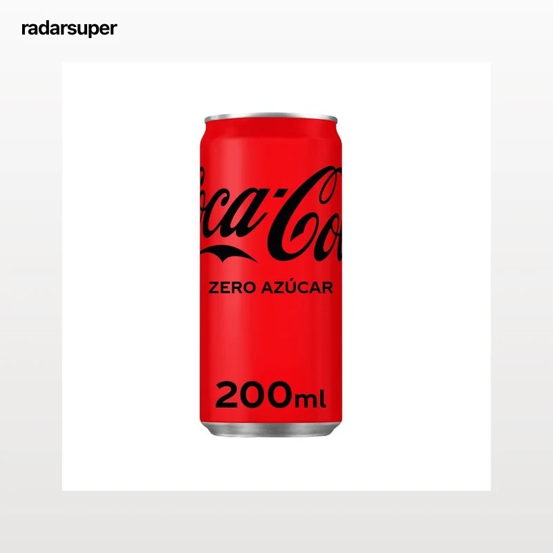 COCA COLA ZERO Refresco de cola Zero azúcar lata 200 ml
