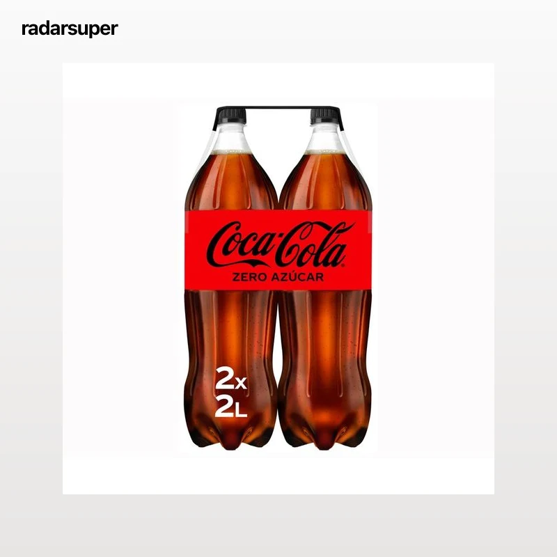 COCA COLA ZERO Refresco de cola Zero azúcar pack 2 botellas x 2 l.