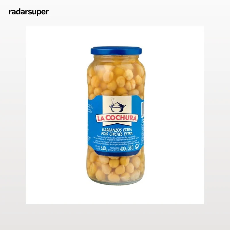 LA COCHURA Garbanzo cocido frasco de 400 g.