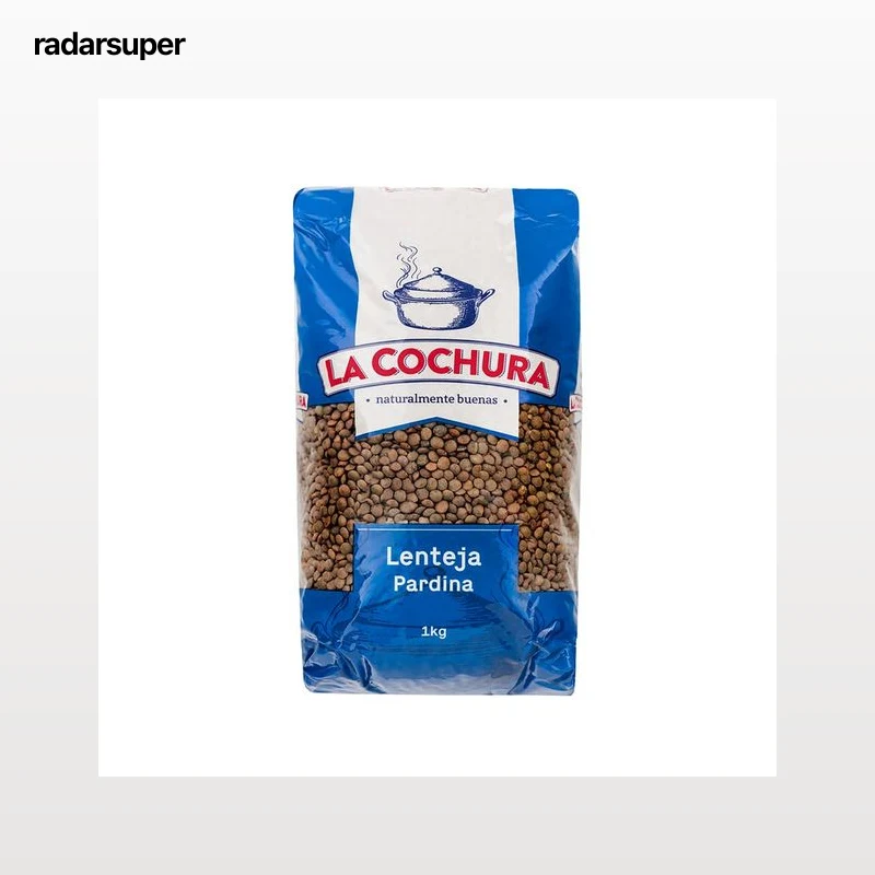 LA COCHURA Lenteja Pardina extra paquete de 1 kg.