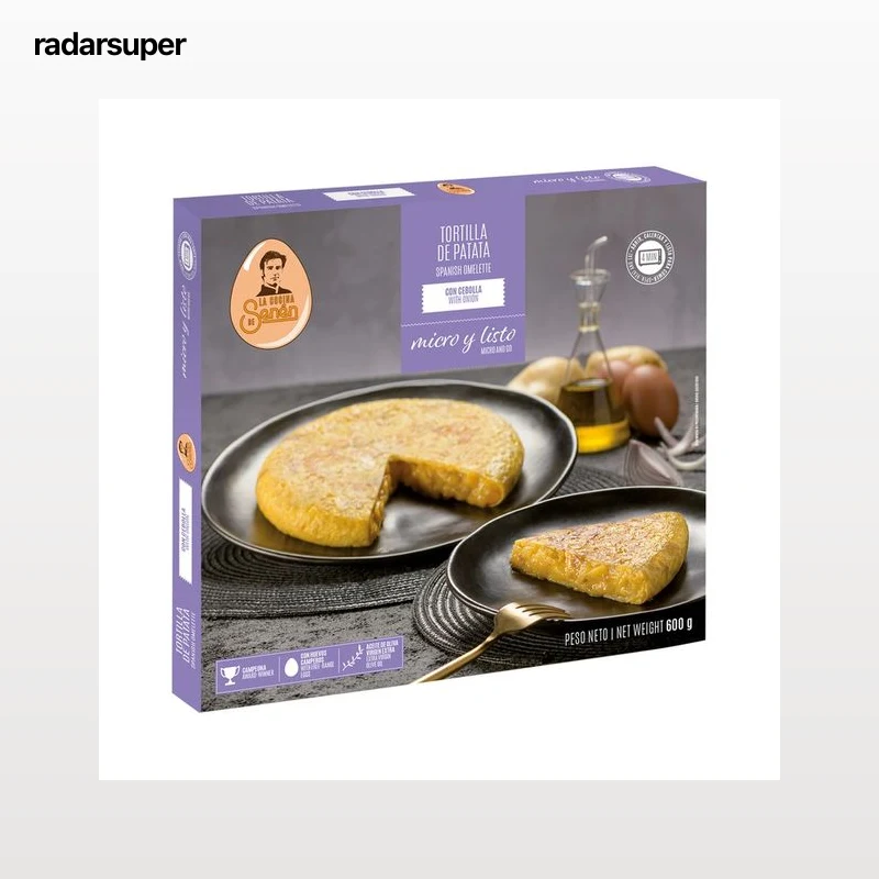LA COCINA DE SENÉN Tortilla de patata con cebolla, lista para calentar y comer 600 g.