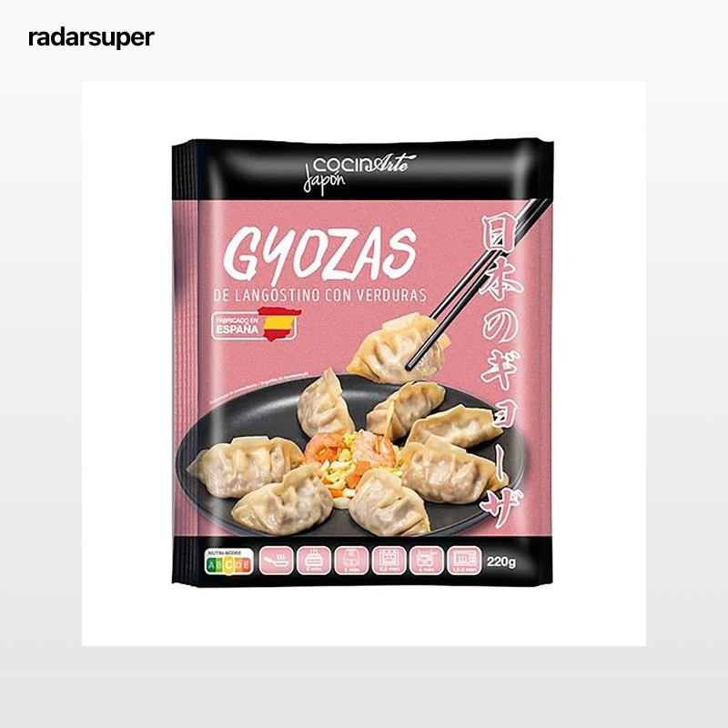 COCINARTE Japón Gyozas rellenas de langostino con verduras 220 g.