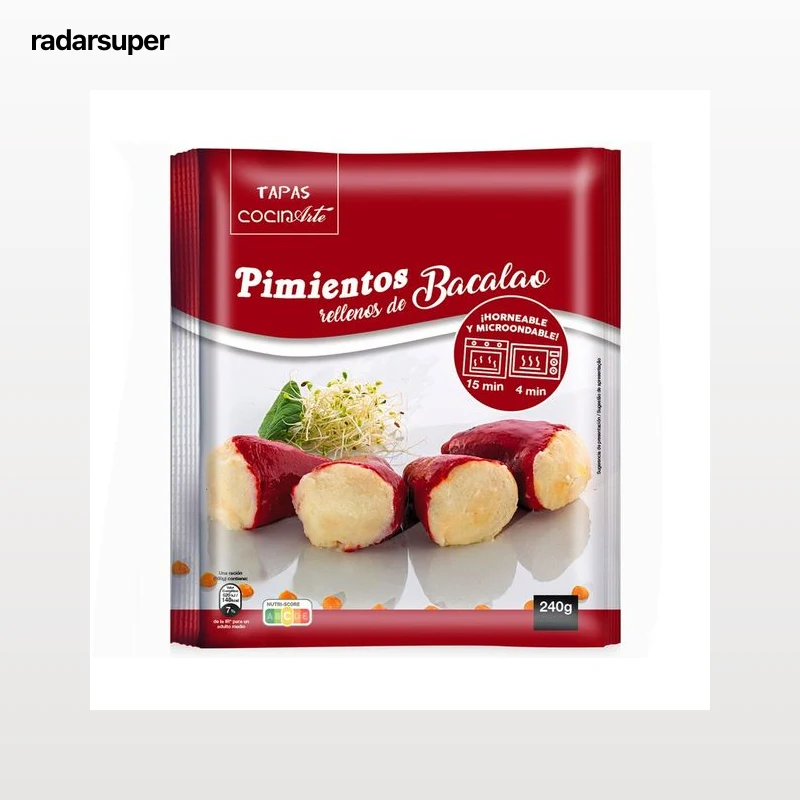 COCINARTE Pimientos rellenos de bacalao 240 g.