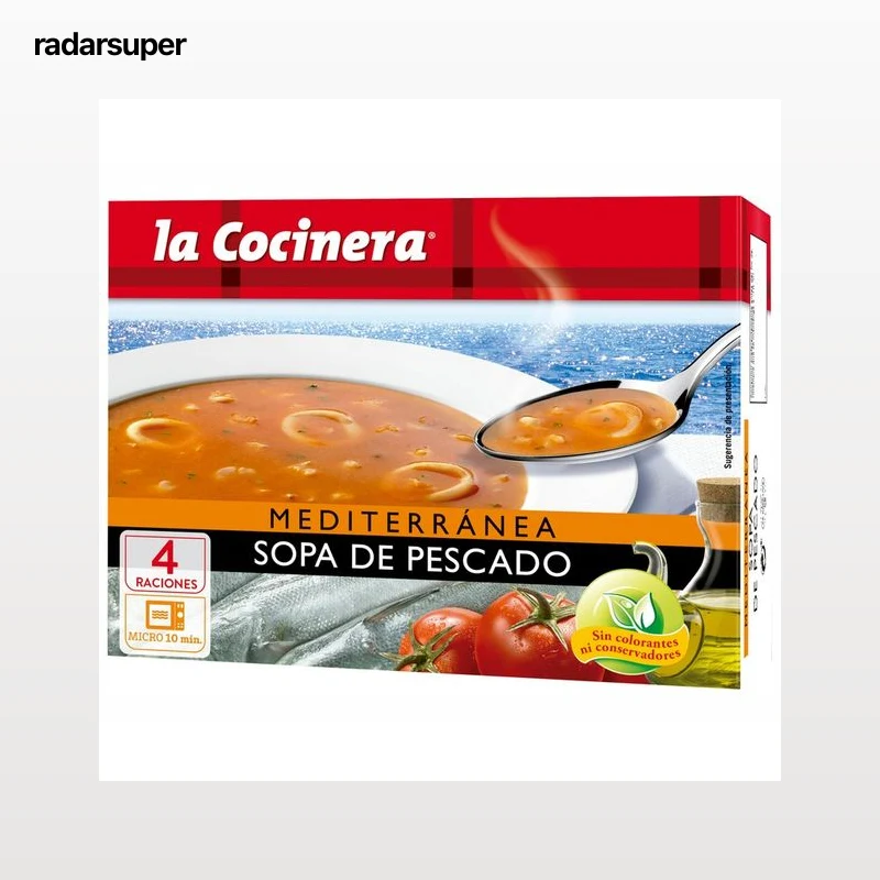 LA COCINERA Sopa de pescado mediterránea 500 g.