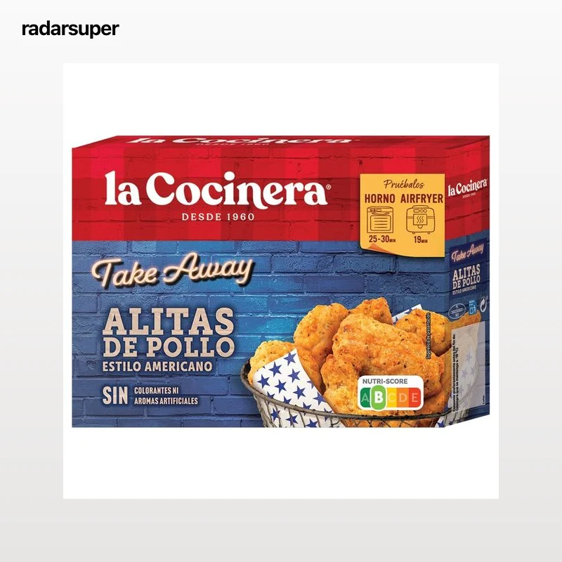 LA COCINERA Take away Alitas de pollo congeladas estilo americano 400 g.