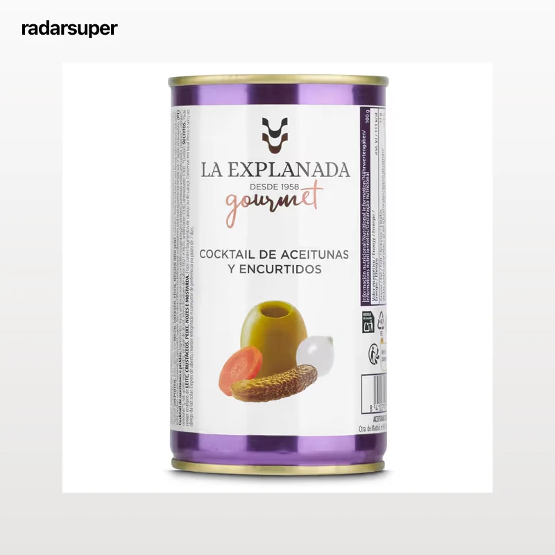 Cocktail de aceitunas y encurtidos La explanada 185 g