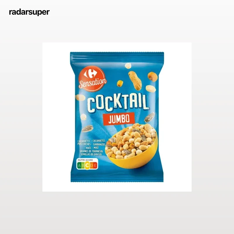 Cocktail de frutos secos jumbo Sensation Carrefour 500 g.