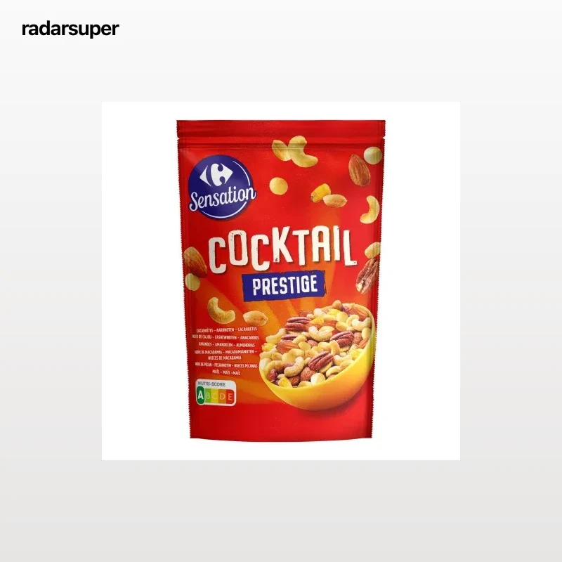 Cocktail de frutos secos Prestige Sensation Carrefour doy pack 200 g.