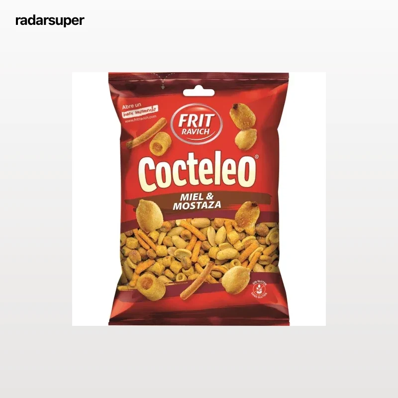 Cocktail de frutos secos sabor miel y mostaza Frit Ravich sin gluten 170 g.