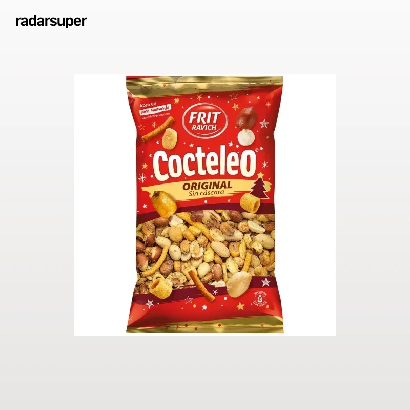 Cocktail de frutos secos sin cáscara Frit Ravich sin gluten 300 g.