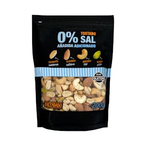 Cocktail frutos secos tostados 0% sal añadida