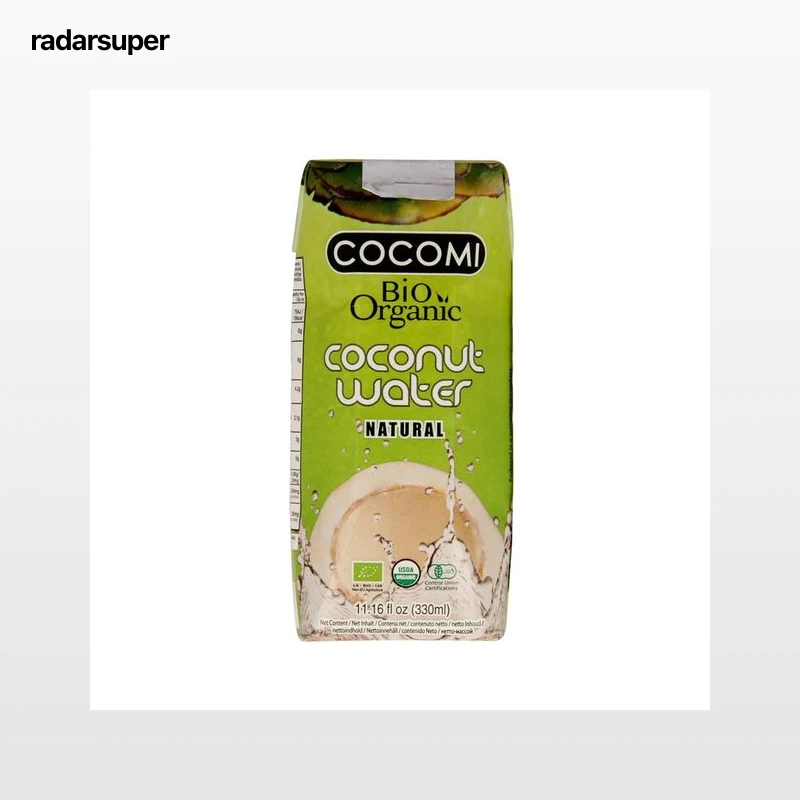 COCOMI Agua de coco natural ecológica COCOMI BIO ORGANIC 330 ml.