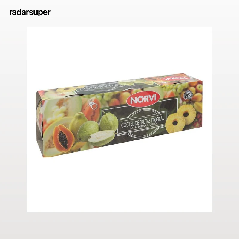 Coctel de frutas Norvi pack 3 tropical