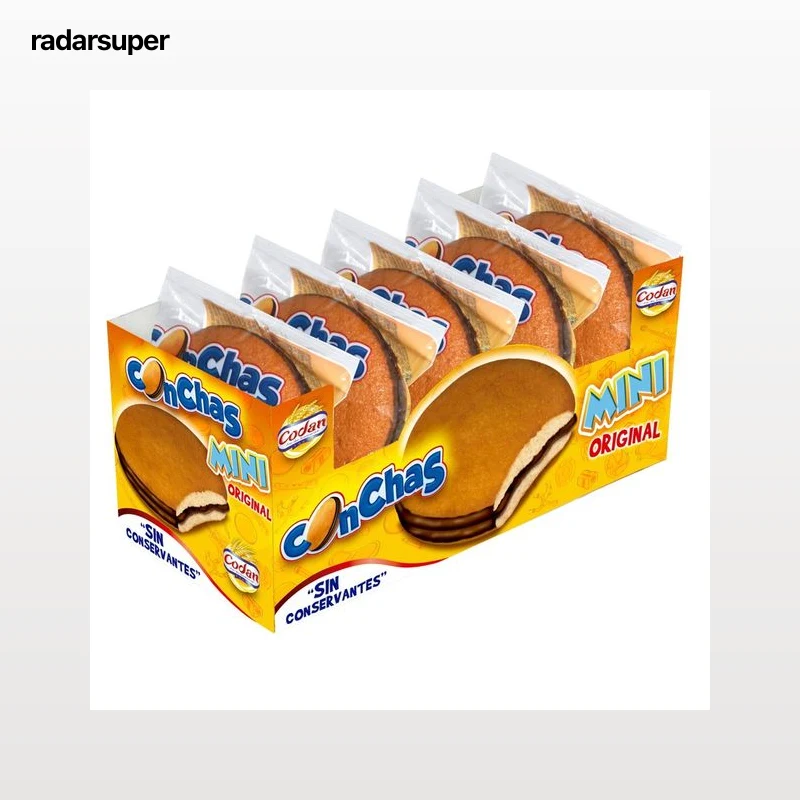 CODAN Mini conchas de chocolate 5 uds.180 g.